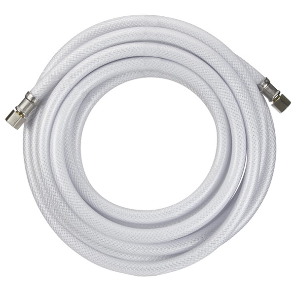 PP255620 Ice Maker Supply Line, 1/4 in Inlet, Compression Inlet, 1/4 in Outlet, Compression Outlet, PVC Tubing