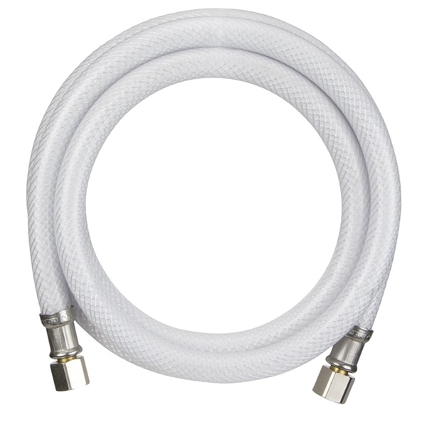 PP25565 Ice Maker Supply Line, 1/4 in Inlet, Compression Inlet, 1/4 in Outlet, Compression Outlet, PVC Tubing