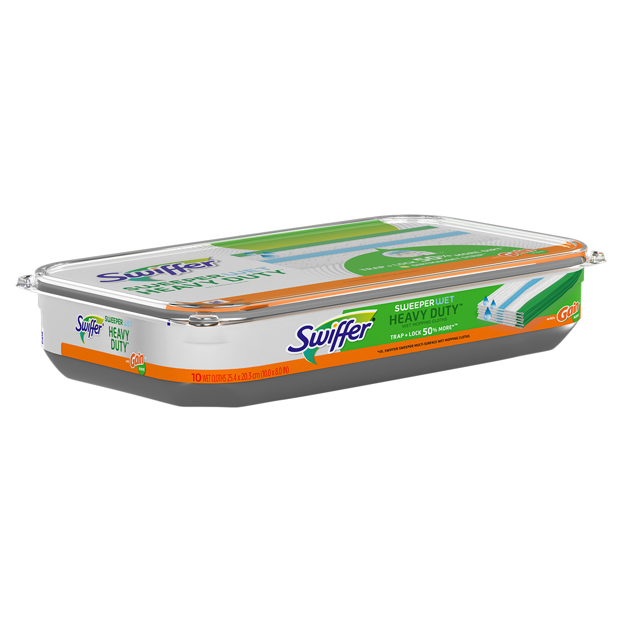Swiffer Sweeper 76471 Wet Mopping Cloth, 8 in L, 10 in W, White