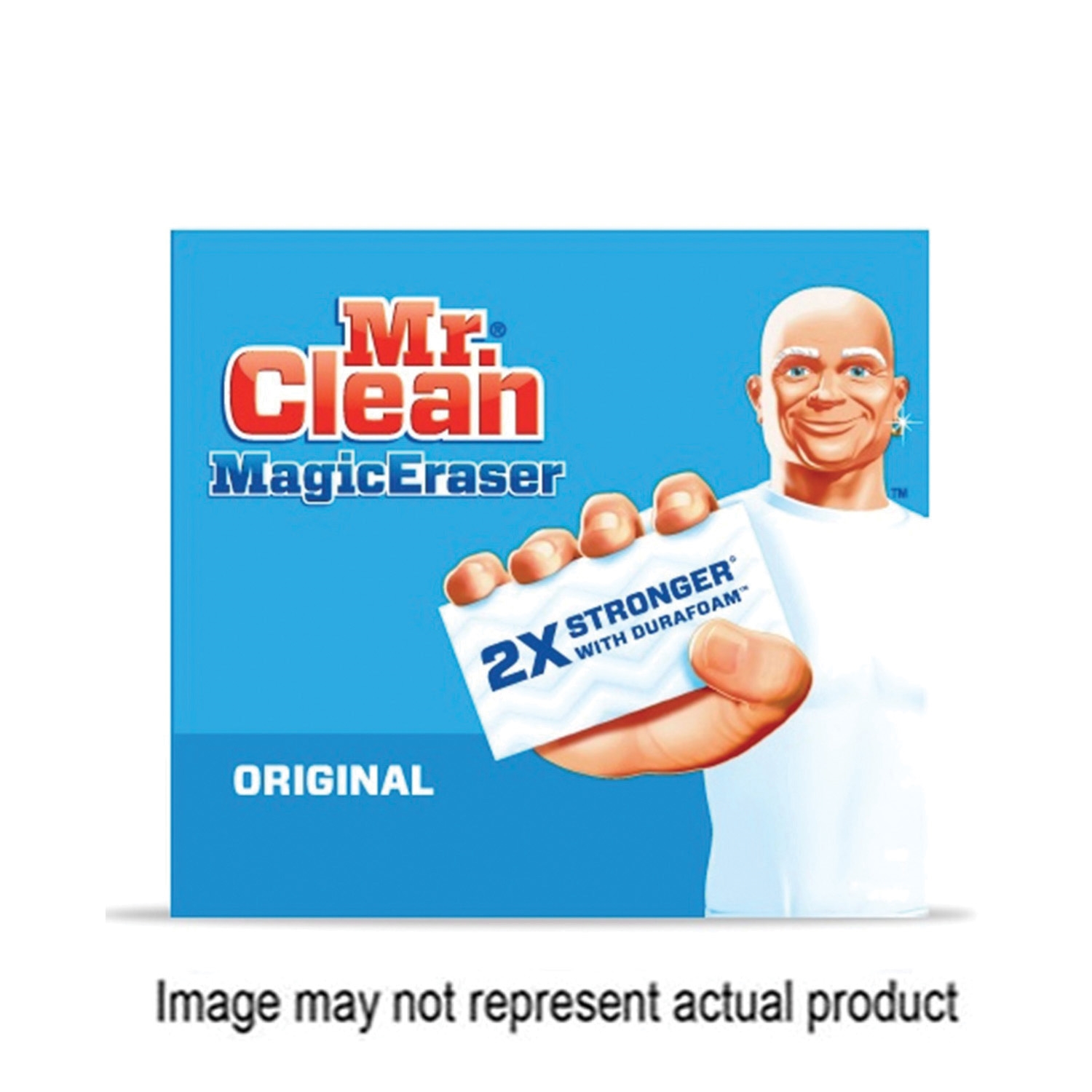 Mr Clean Magic Eraser 79008 Cleaning Pad, 4-3/4 in L, 2-1/2 in W, 1 in Thick, Durafoam, White