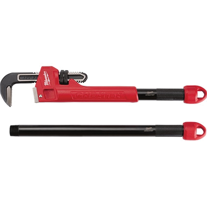 48-22-7314 Adaptable Pipe Wrench, 2-1/2 in Jaw, 21.8 in L, Serrated Jaw, Steel, Ergonomic Handle