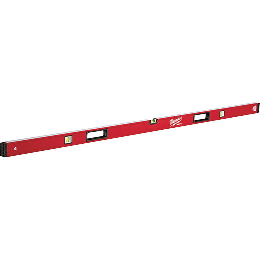 Milwaukee REDSTICK Series MLBX72 Box Level, 72 in L, 3-Vial, Non-Magnetic, Aluminum, Red - 2