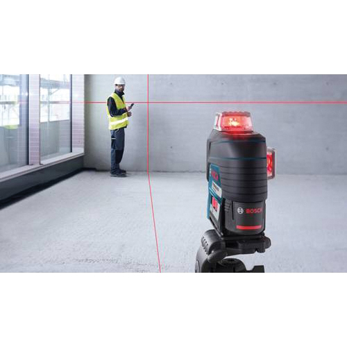 Bosch GLL3-330C 3-Plane Leveling/Alignment Line Laser, 200 ft, +/-3/32 in Accuracy, 3-Beam, Red Laser - 4