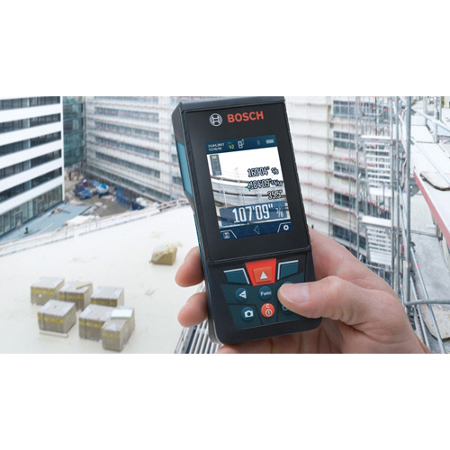 Bosch BLAZE Outdoor Series GLM400CL Laser Measure with Camera, 400 ft, +/-1/16 in Accuracy