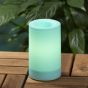 Sterno Home CGT20305MB Candle, M Candle, 500 hr Burning, Blue Candle, Alkaline Battery, LED Bulb