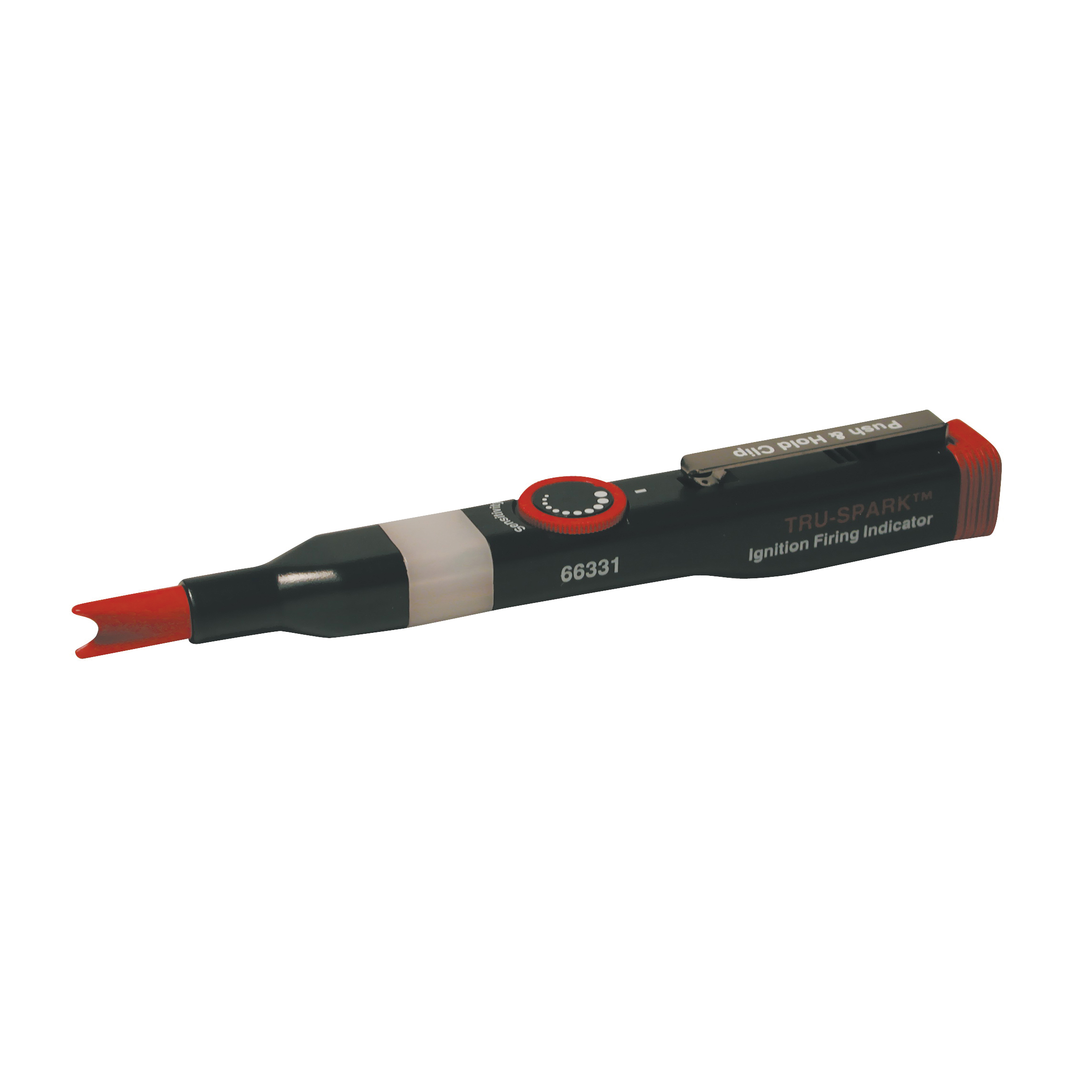 Tru-Spark 66331 Ignition Firing Indicator with Pocket Clip, LED Display, Black