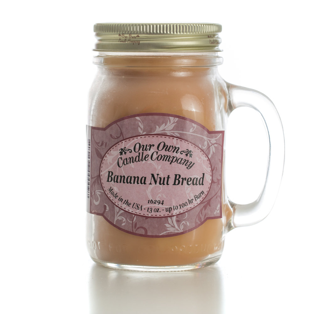 Our Own Candle Company SIC1-BB Scented Candle, Banana Nut Bread Fragrance, 100 hr Burning