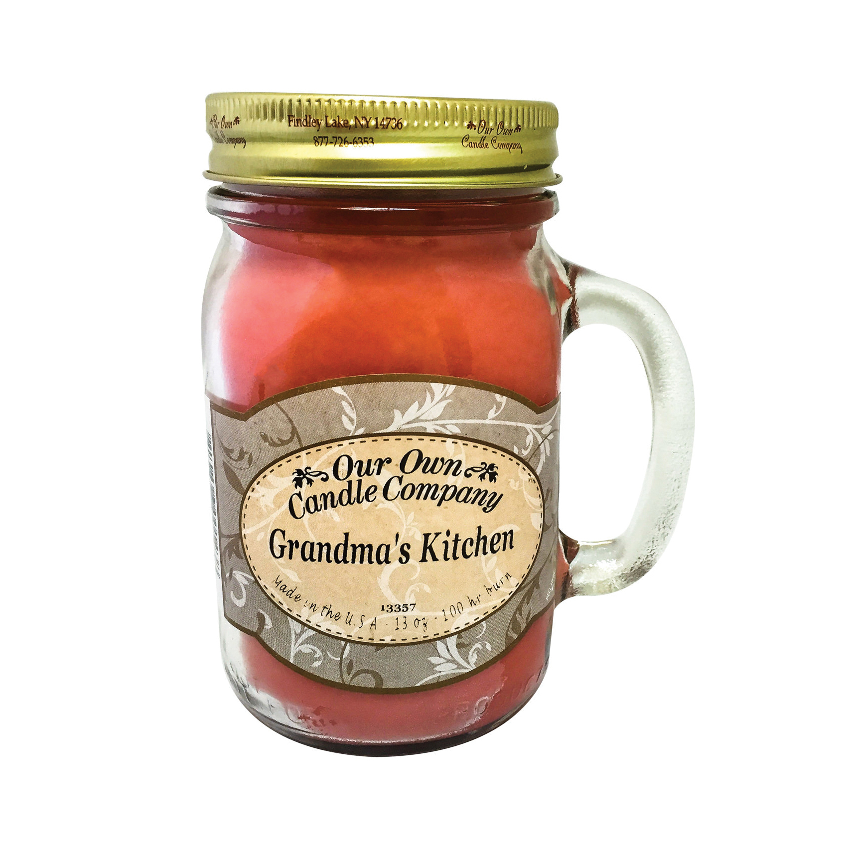 Our Own Candle Company SIC1-GK Scented Candle, Grandma's Kitchen Fragrance, 100 hr Burning