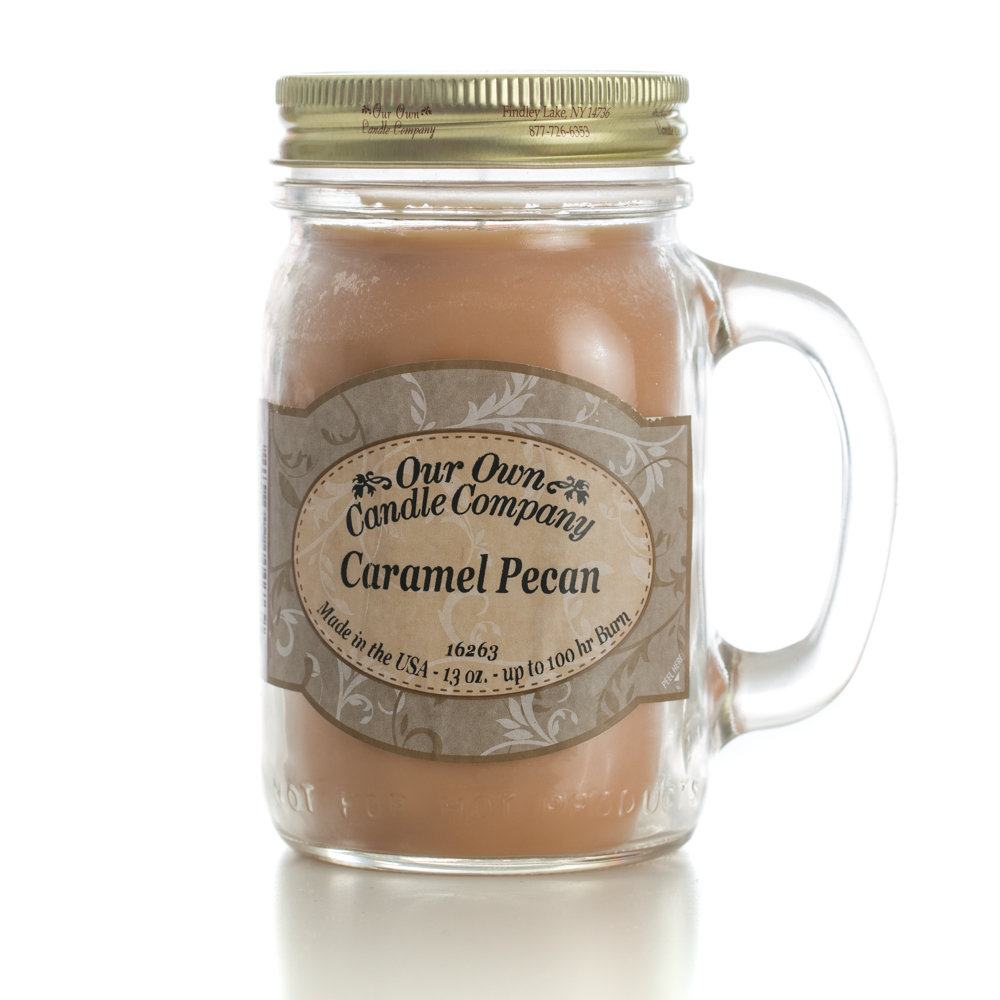 Our Own Candle Company SIC1-CAR Scented Candle, Caramel Pecan Fragrance, 100 hr Burning