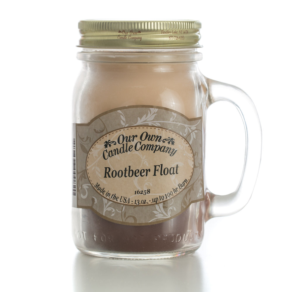 Our Own Candle Company SIC1-RF Scented Candle, Root Beer Float Fragrance, 100 hr Burning