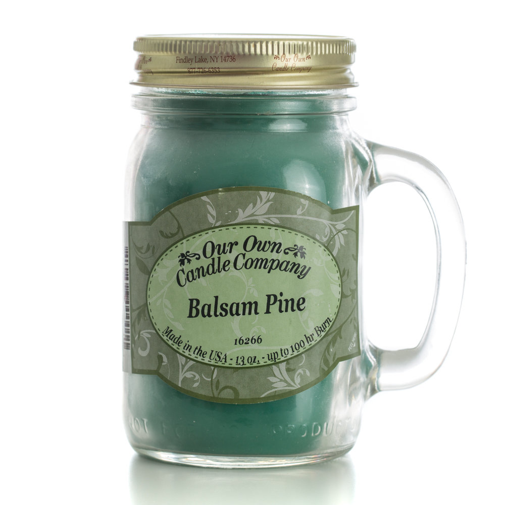 Our Own Candle Company SIC1-BA Scented Candle, Balsam Pine Fragrance, 100 hr Burning