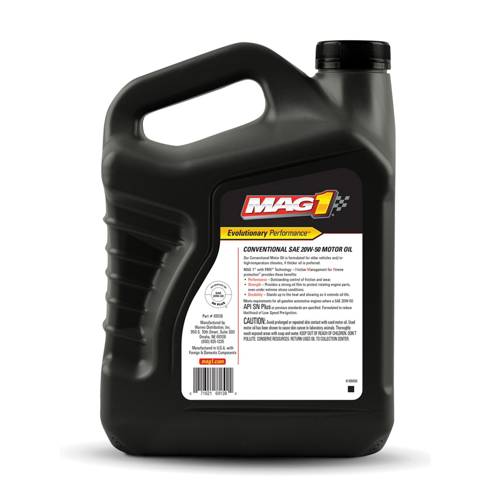 Mag 1 MAG61654 Conventional Engine Oil, 20W-50, 1 qt, Bottle