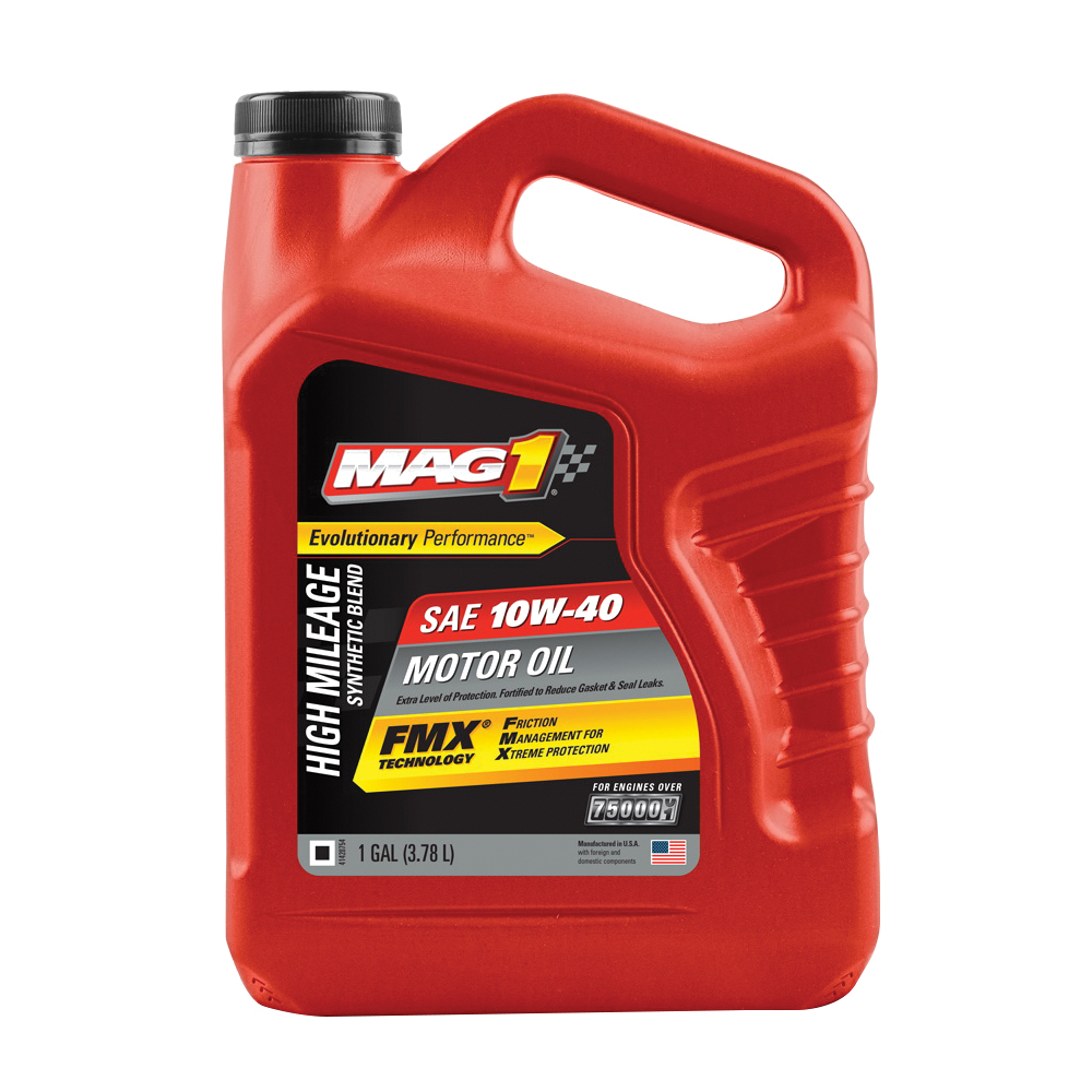 Mag 1 MAG64841 High-Mileage Synthetic Motor Oil, 10W-40, 1 qt, Bottle