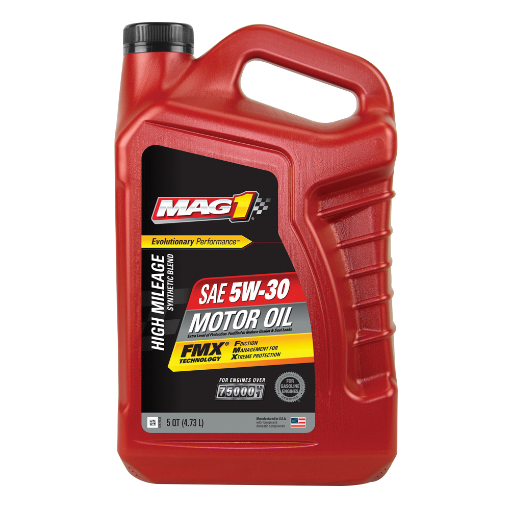 Mag 1 MAG64835 High-Mileage Motor Oil, 5W-30, 1 qt, Bottle