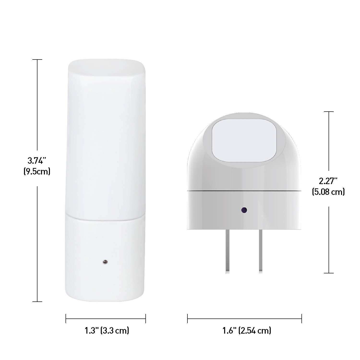 globe 8969601 Night Light Set, 120 V, 0.3 W, LED Lamp, Soft White Light, 3000 K Color Temp