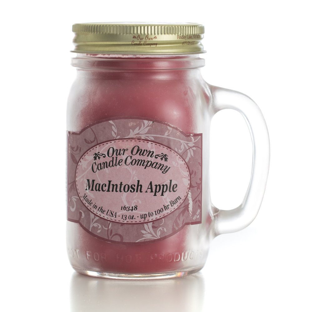 Our Own Candle Company SIC1-MC Scented Candle, Macintosh Fragrance, 100 hr Burning