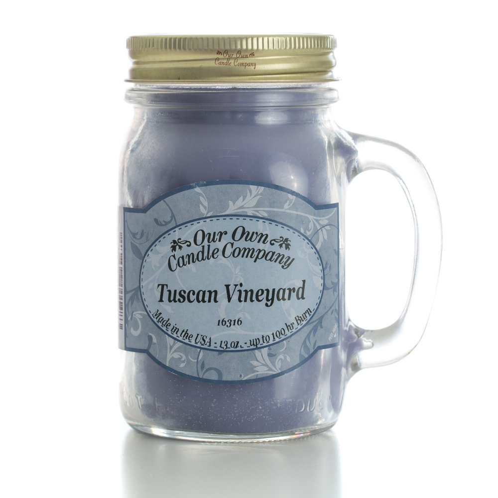 Our Own Candle Company SIC1-TUS Scented Candle, Tuscan Vineyard Fragrance, 100 hr Burning