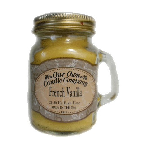 Our Own Candle Company SIMM-VN Scented Candle, French Vanilla Fragrance, 25 to 30 hr Burning