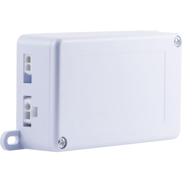 GE 39971-T1 Direct Wire Conversion Box, 1 -Gang, 2 -Knockout, Plastic, White, Screw-On Mounting