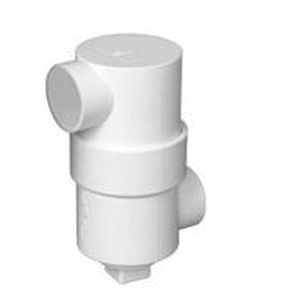 Charlotte Pipe PVC 00720X 3 x 6 x 1-1/2 Drum Trap, 3 x 6 x 1-1/2 in, Hub, PVC, White, SCH 40 Schedule