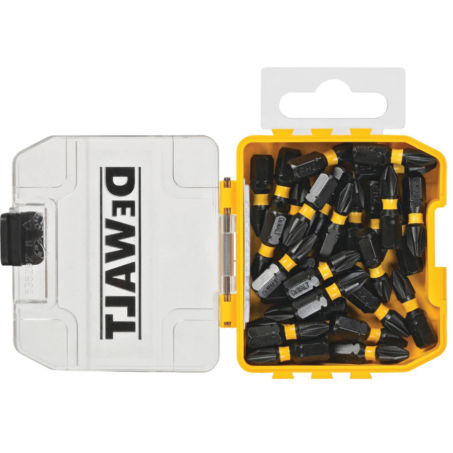 IMPACT READY Series DWA1PH2IR30 Screwdriver Bit Set with Toughcase+ System, 30-Piece, Steel