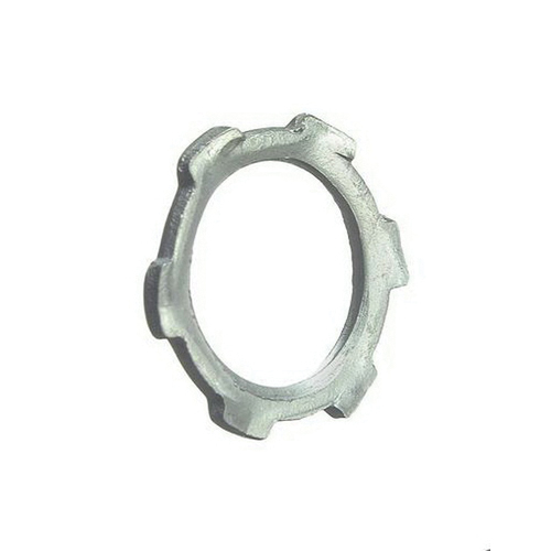 Halex 21905 Conduit Locknut, 1/2 in, Steel, Zinc, 3/BAG
