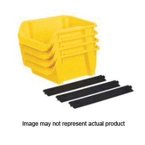 Stanley STST55304B Storage Bin, #3, 9-3/4 in L, 6-7/8 in W, 5 in H, Polypropylene, Black