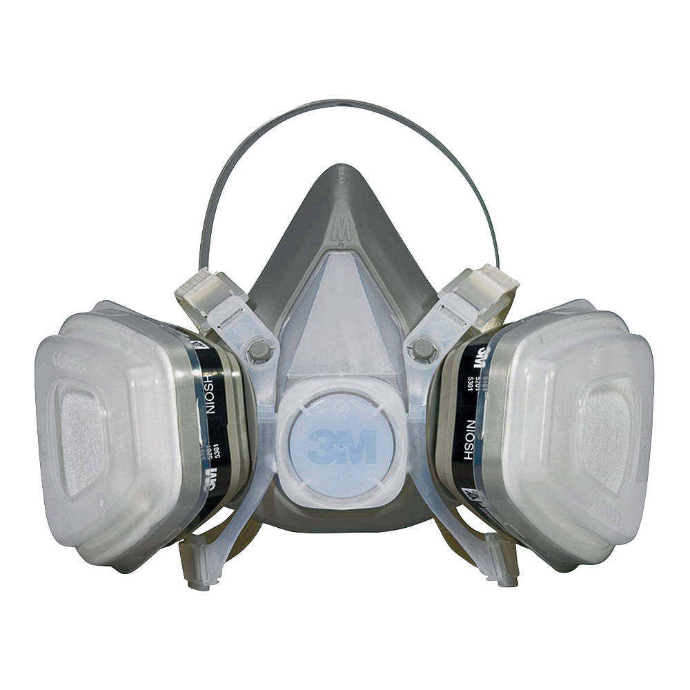 3M TEKK Protection 52P71PC1-B/R52P71 Disposable Respirator, M Mask, P95 Filter Class, Dual Cartridge, Gray - 1