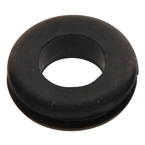 HILLMAN 55058 Grooved Grommet, 9/16 in Dia Cable, Rubber, Black - 1