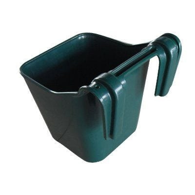 Master Rancher MR12QP/HFB-GRN Feed Bucket, 12 qt Capacity, Polyethylene/Resin, Green