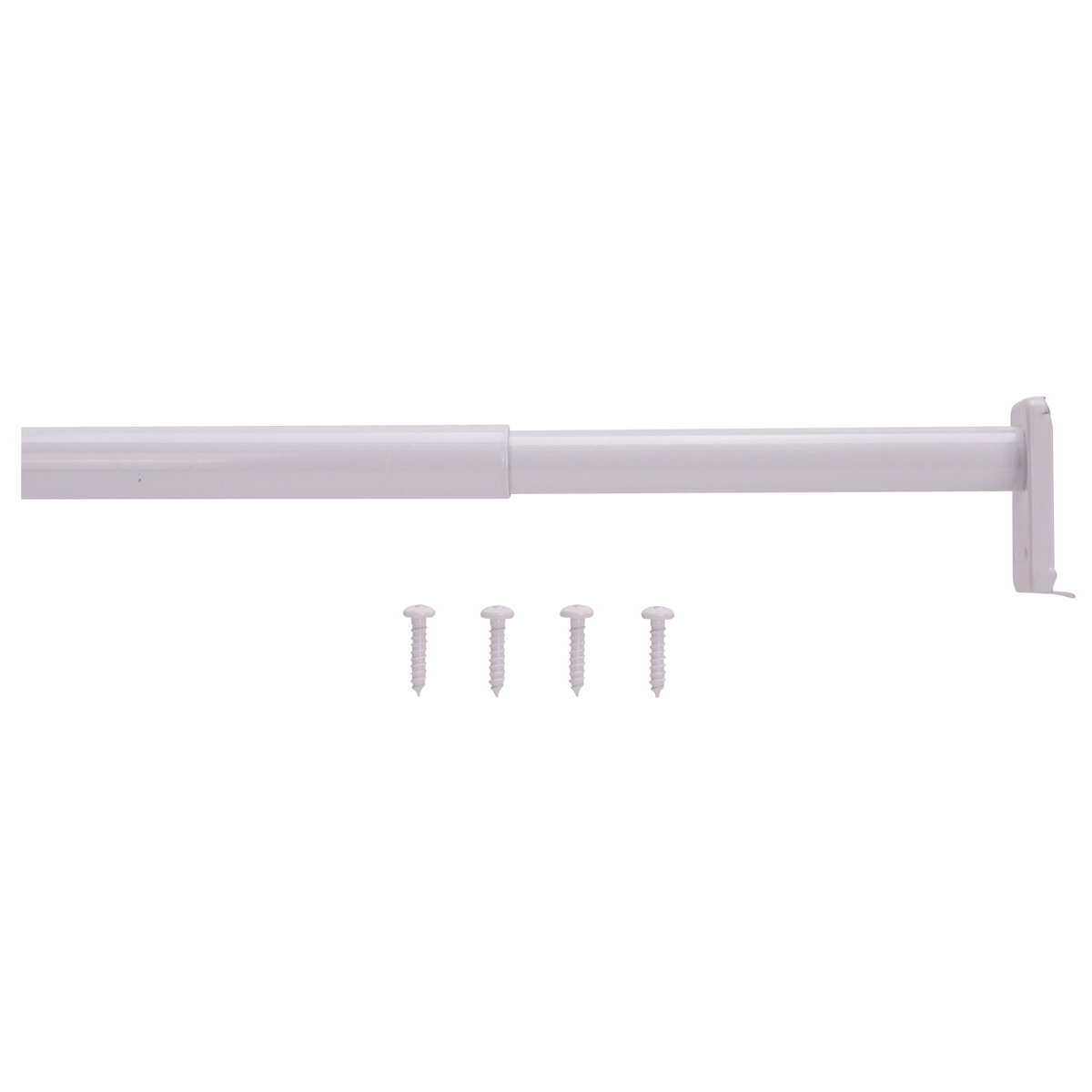 Prosource 21013PHX-PS Adjustable Closet Rod, 30 to 48 in L, Steel