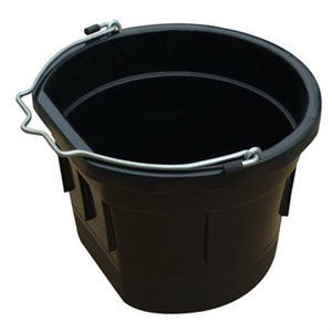 Master Rancher MR8QP/FSB-BLK Utility Bucket, 8 qt, Black, Polyethylene/Resin