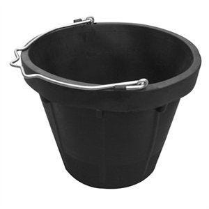 Master Rancher MR8QR/BUCK-BLK Bucket, 8 qt, Black, Rubber