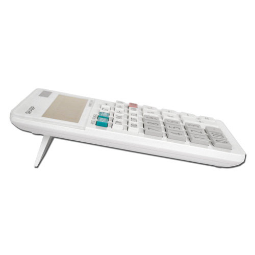 Sharp EL-334WB Desktop Calculator, Battery, Solar, 12 Display, LCD Display, White - 3