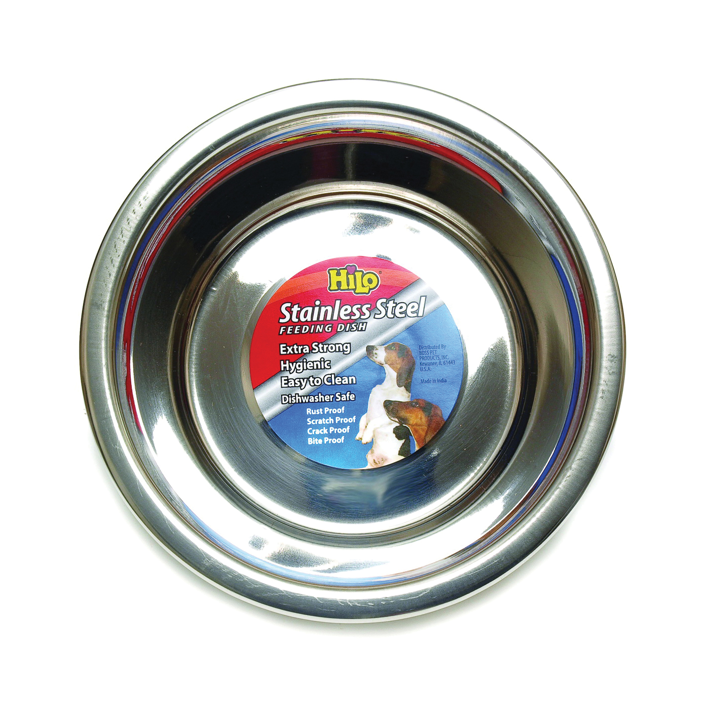 ZW150 32/5661 Pet Feeding Dish, S, 1 qt Volume, Stainless Steel