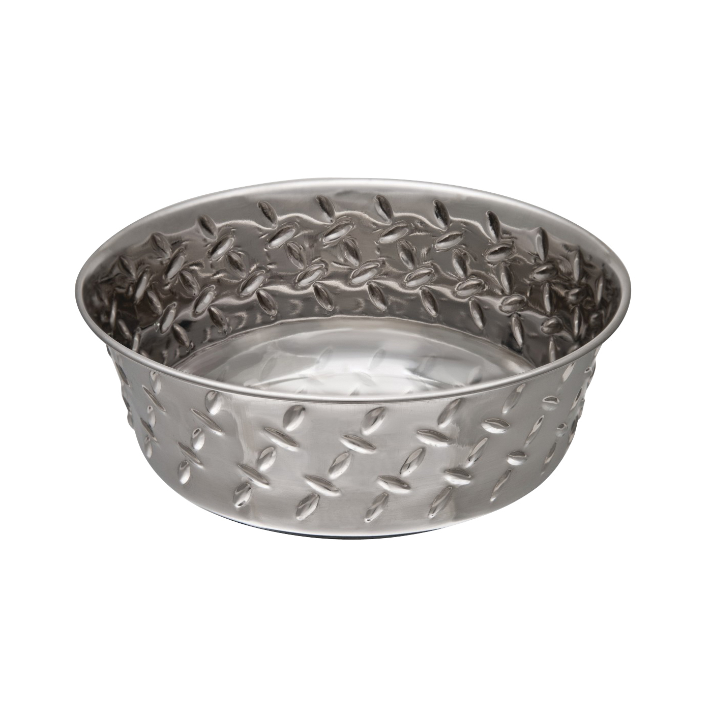 7258 Pet Feeding Dish, 5 qt Volume, Stainless Steel, Silver
