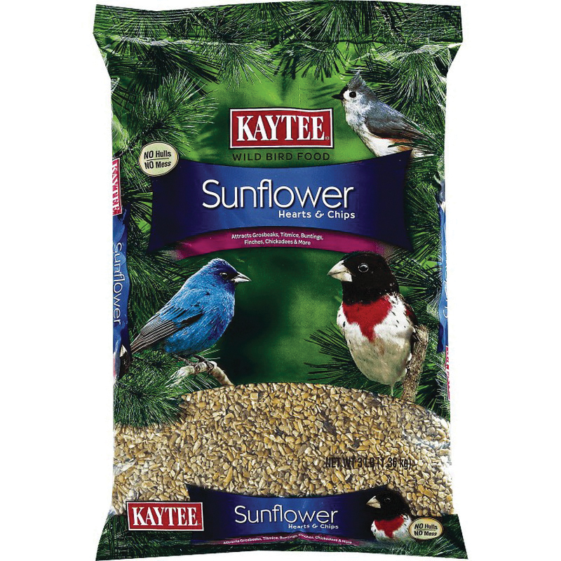 Kaytee 100033702 Bird Seed, Sunflower Heart and Chip, 3 lb