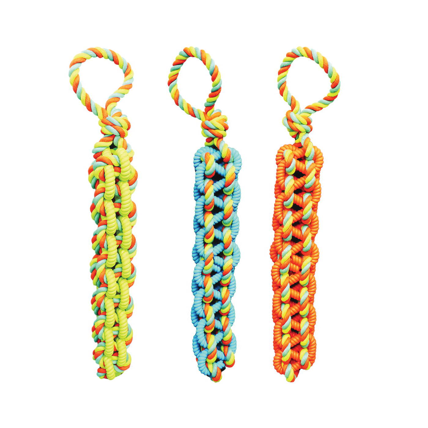 WB15530 Dog Toy, Braided Rope, Thermoplastic Rubber