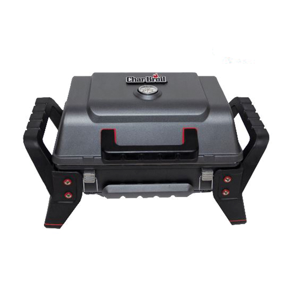 Char-Broil Tru-Infrared X200 Series 12401734 Portable Gas Grill, 9500 Btu, Liquid Propane, 1 -Burner, Gray