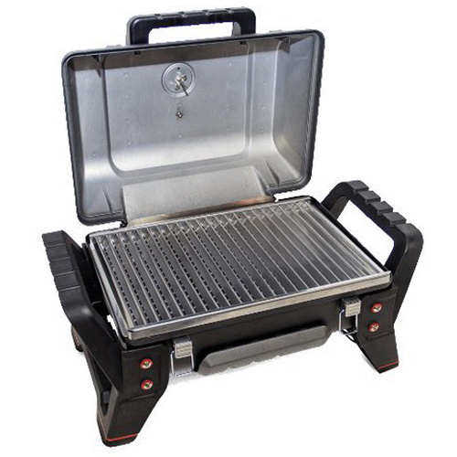 Char-Broil Tru-Infrared X200 Series 12401734 Portable Gas Grill, 9500 Btu, Liquid Propane, 1 -Burner, Gray