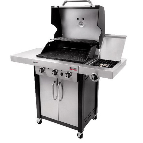 Char-Broil Tru-Infrared Signature 463367016 Gas Grill, 25,500 Btu BTU, Liquid Propane, 3 -Burner, Steel Body