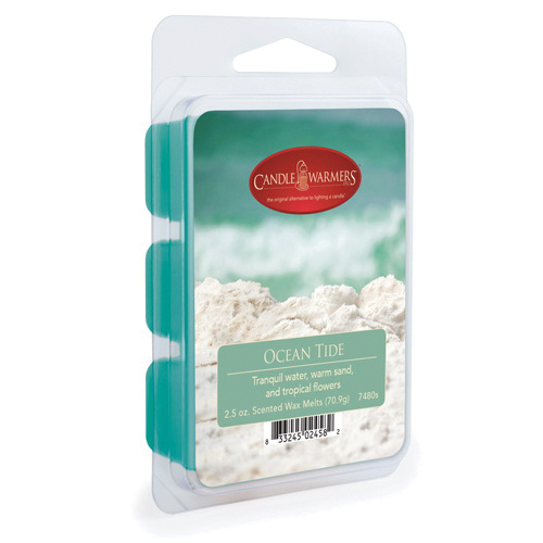 Candle Warmers 7480S Wax Melt, 2.5 oz, Ocean Tide, Blue