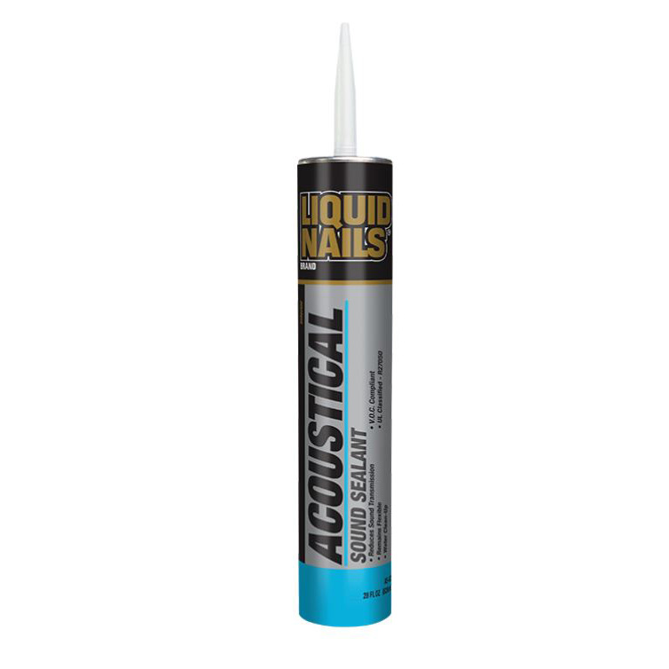 Liquid Nails AS-825 Acoustical Sound Sealant, White, 28 oz Cartridge