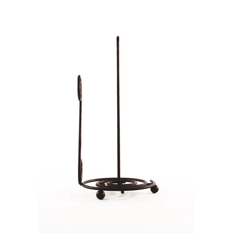 Spectrum 44410 Scroll Paper Towel Holder, Steel, Black