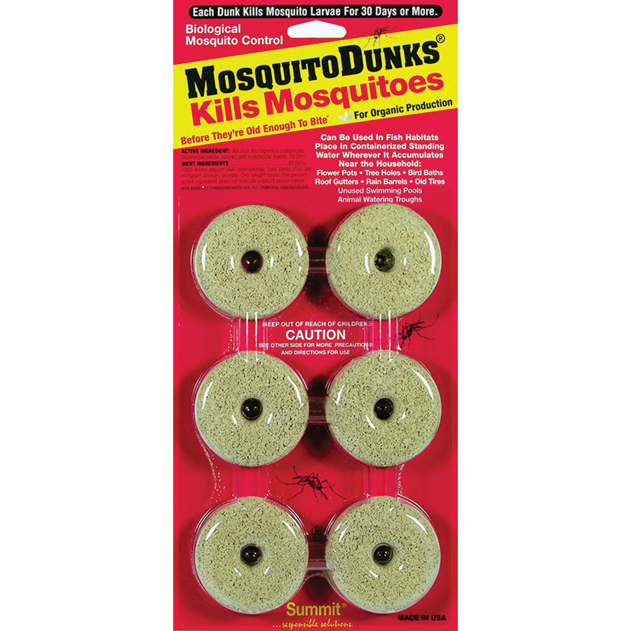 Summit 102-24 Mosquito Dunk, Solid, Outdoor Carded