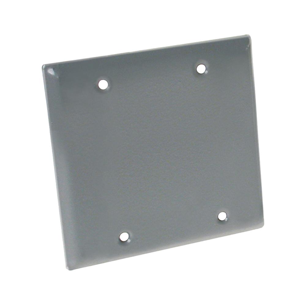 5175-5 Cover, 4-1/2 in L, 4-1/2 in W, Metal, Gray, Powder-Coated