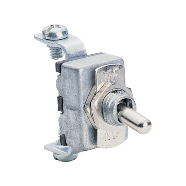 41700 Toggle Switch, 15 A, 12 VDC, Screw Terminal, Chrome Housing Material