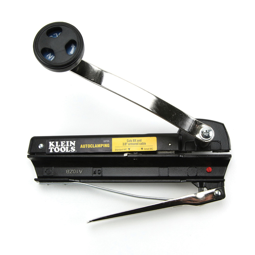 Klein Tools 53725 BX and Armored Cable Cutter, #10, #12, #14 Armored Cable, 3/8 in Flexible Conduit Cutting Capacity