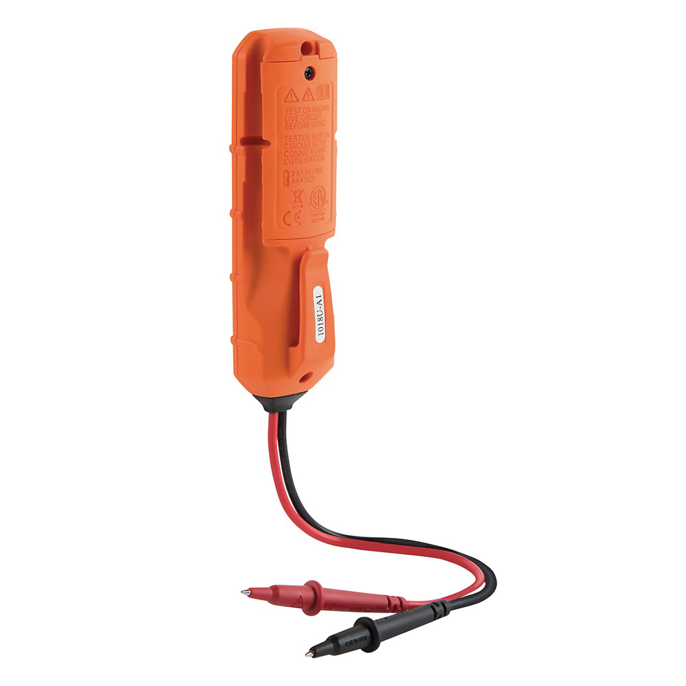 Klein Tools ET40 Electronic Tester, 12 to 240 V AC Voltage, 1.5 to >17 to 24 V DC Voltage, Analog LED Display
