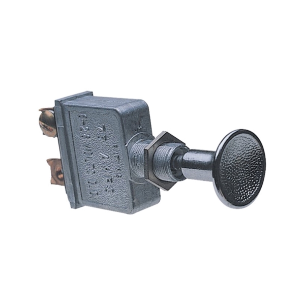 41790 Push/Pull Switch, 75 A, 6/28 VDC, Screw Terminal, Nickel Housing Material